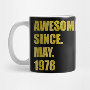 42th Birthday Awesome Since May 1978 Funny Gift Mug